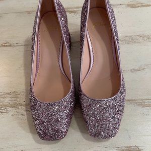 NWT J. Crew Celia Pump With Pink Glitter
